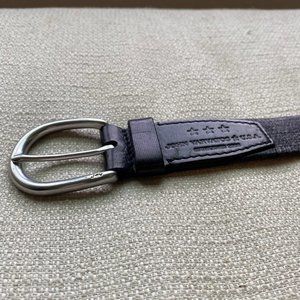 John Varvatos Men's Leather Black Belt - Sz 36!